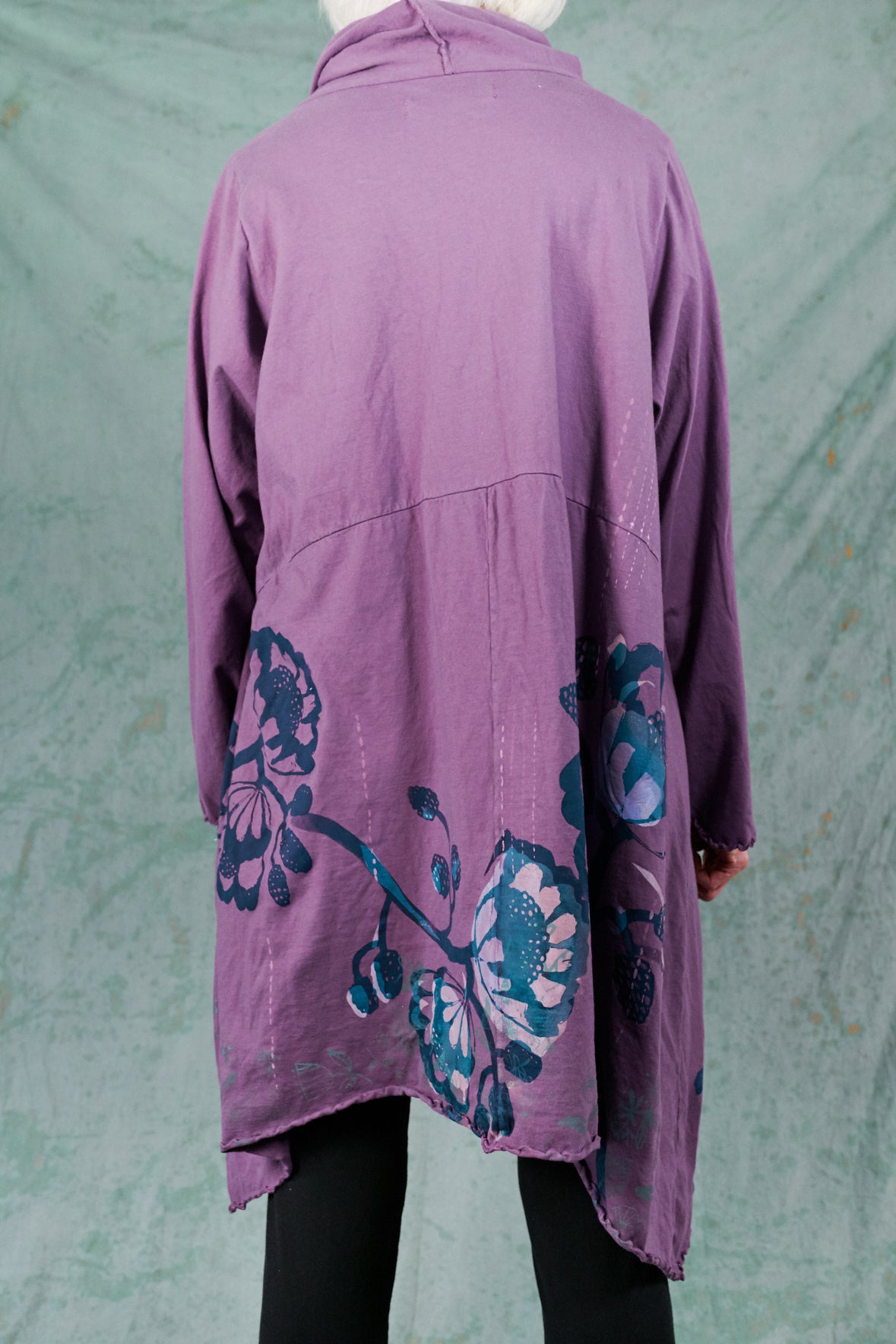 7229 Cowl Dress with Pockets-Violette-P