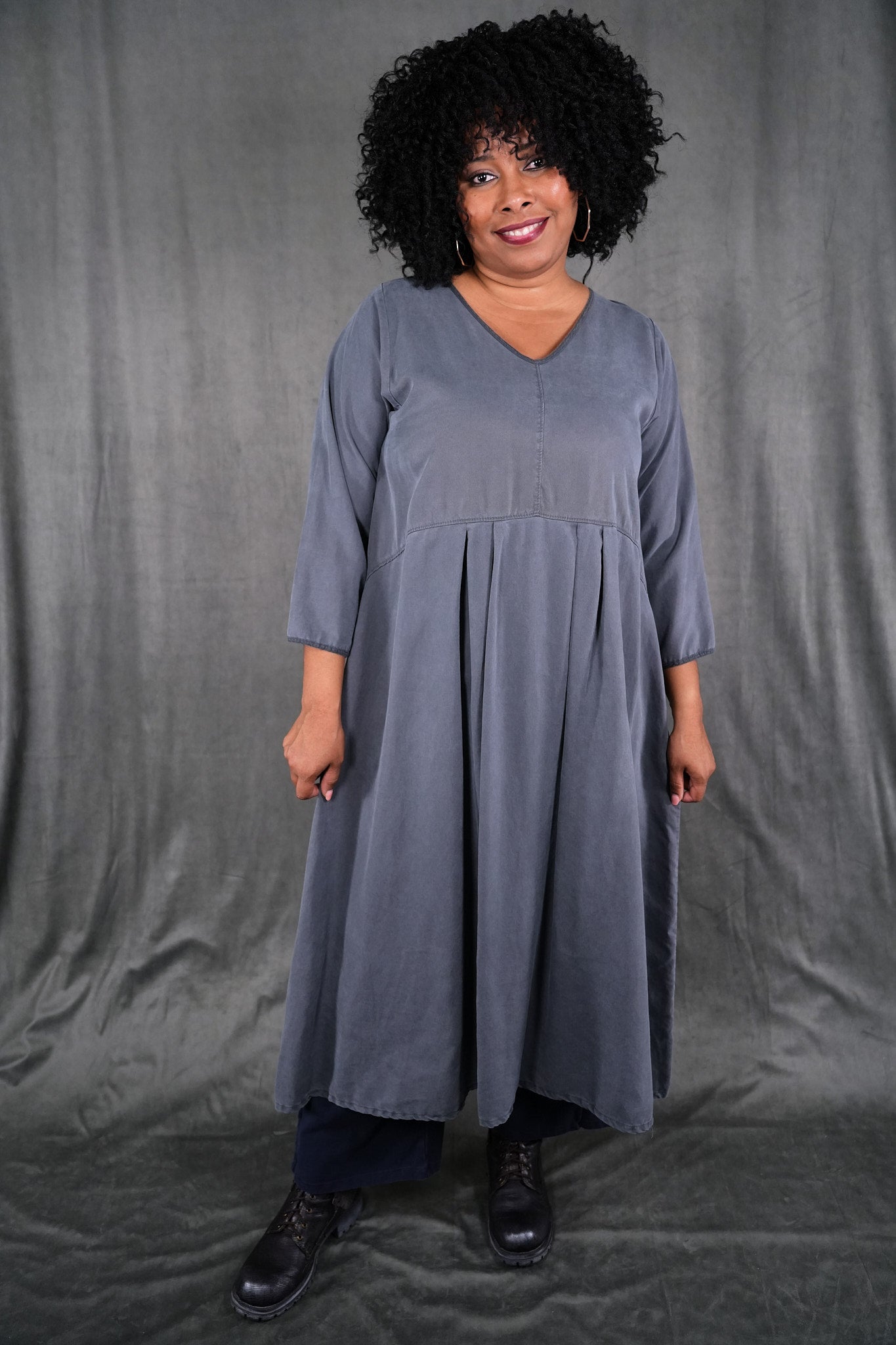 7251 Tencel Dress (Like Silk) Thoreau - Blue Fish Clothing 7251 Tencel Dress (Like Silk) Thoreau - Blue Fish Clothing