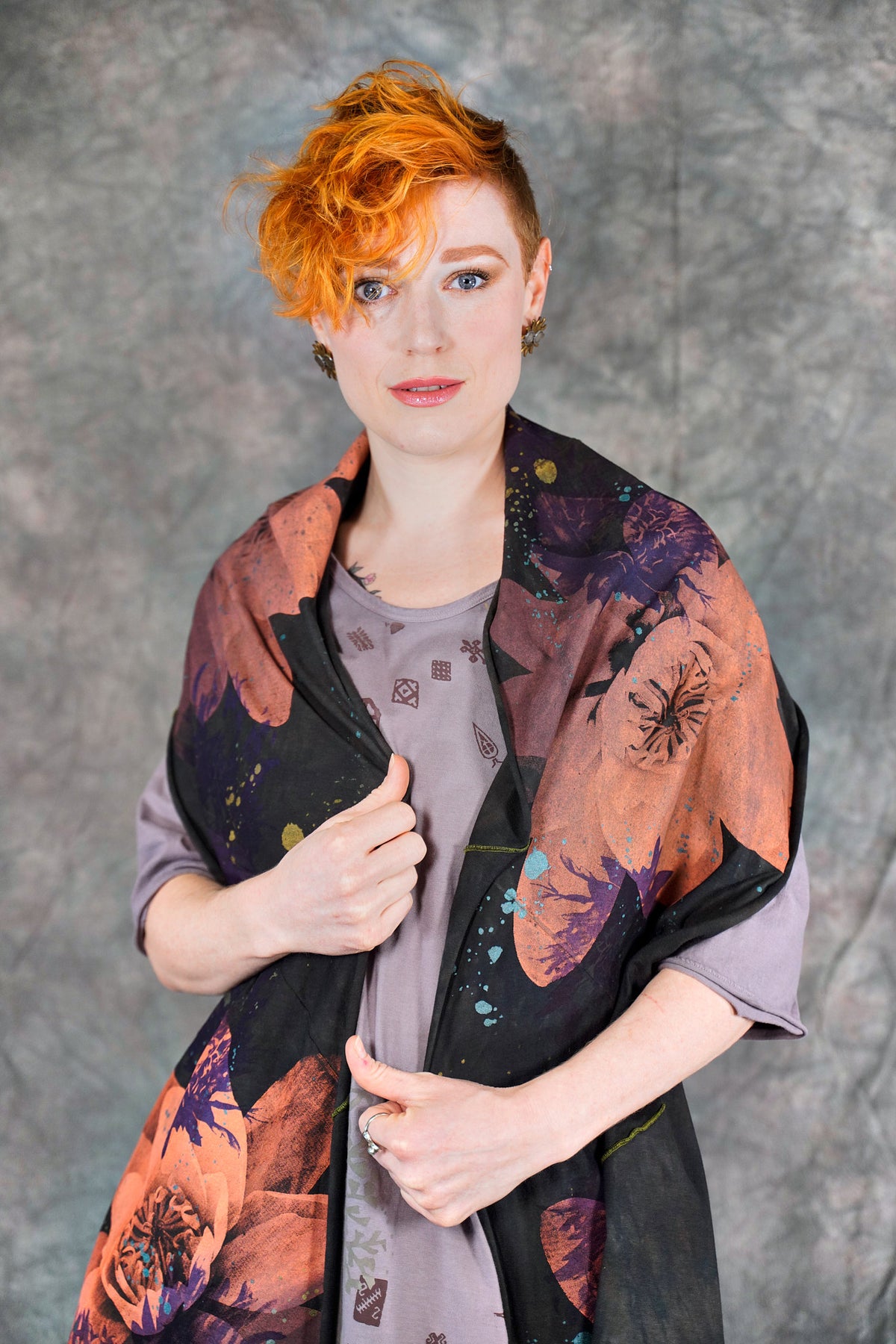 8125 Hand Dyed Scarf Monsoon Lotus-P