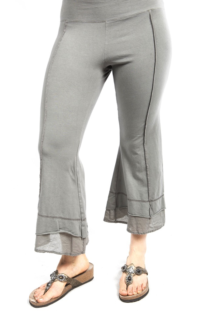 Summer Tiered Crop Pant Illite UnPrinted CLEARANCE $48