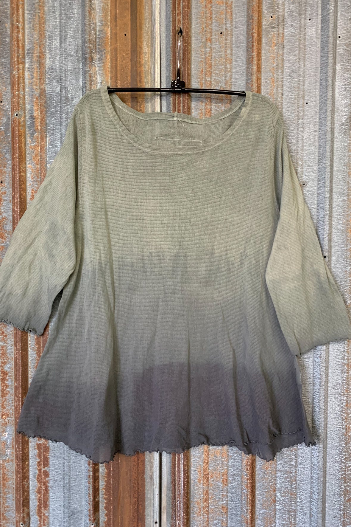 1145HD Hand-dyed Mesh Cafe Tee Sage Twilight Ombre-U