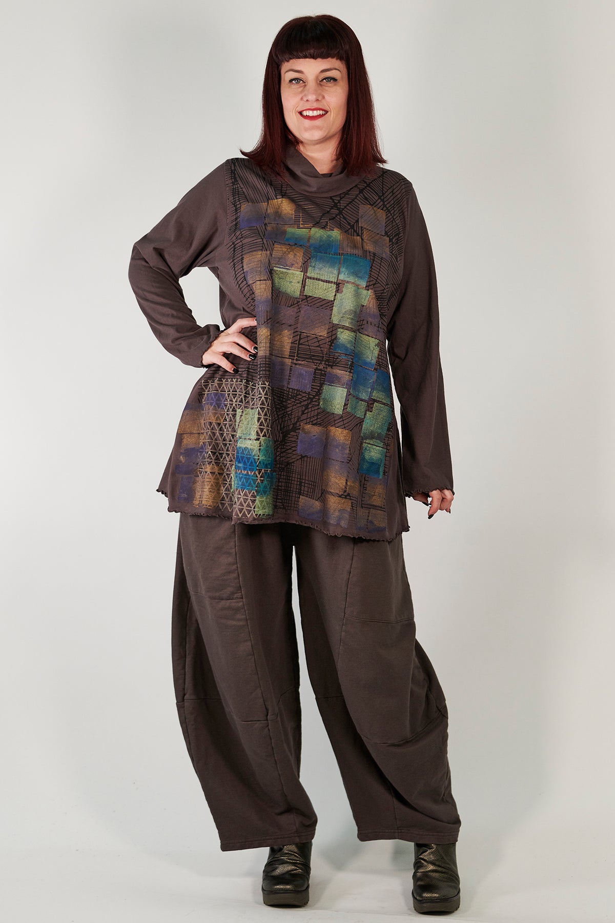 3292  Winter Four Square Pant with Pockets-Italian Umber