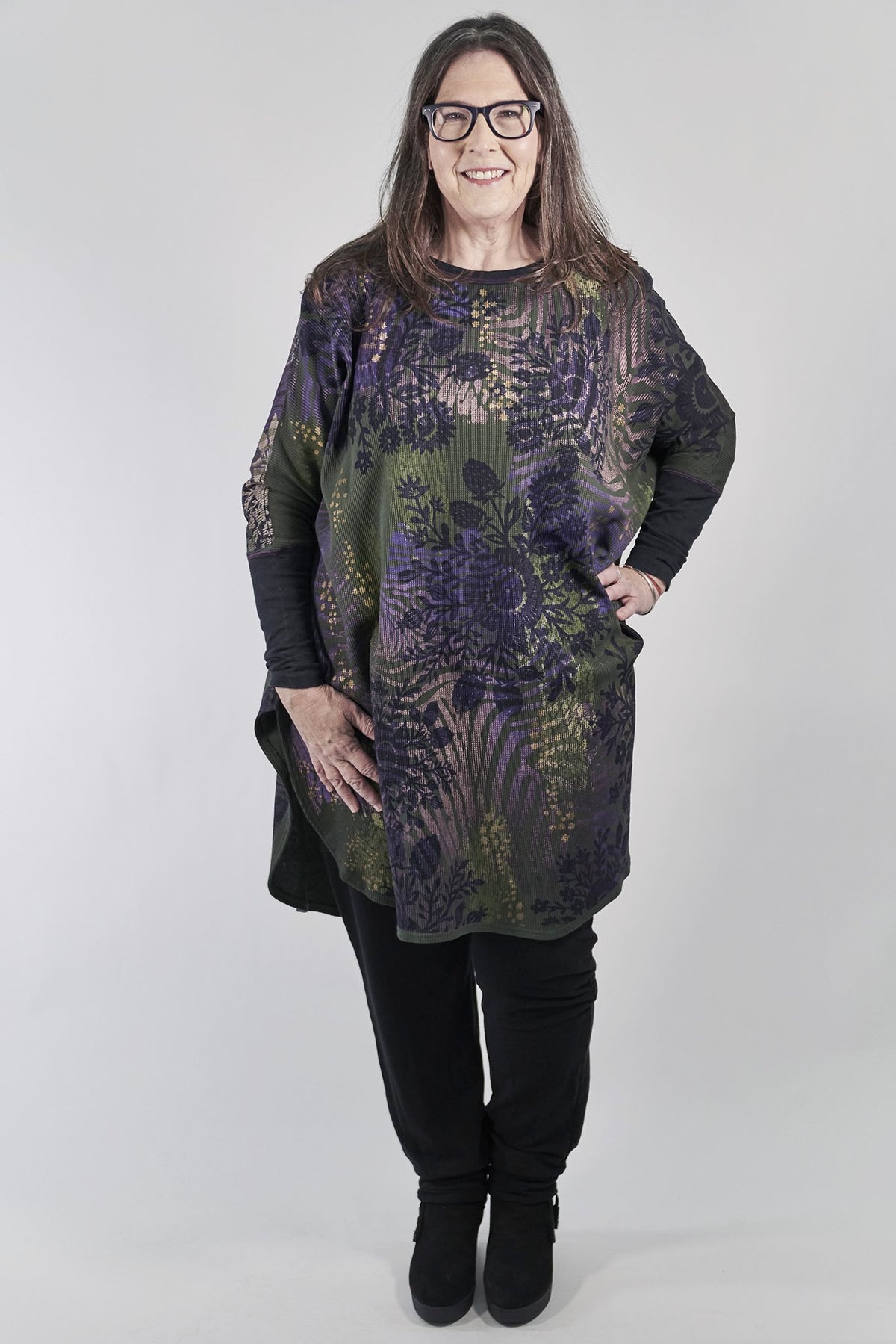 2251 Natural City Tunic Sequoia with contrast thread-P