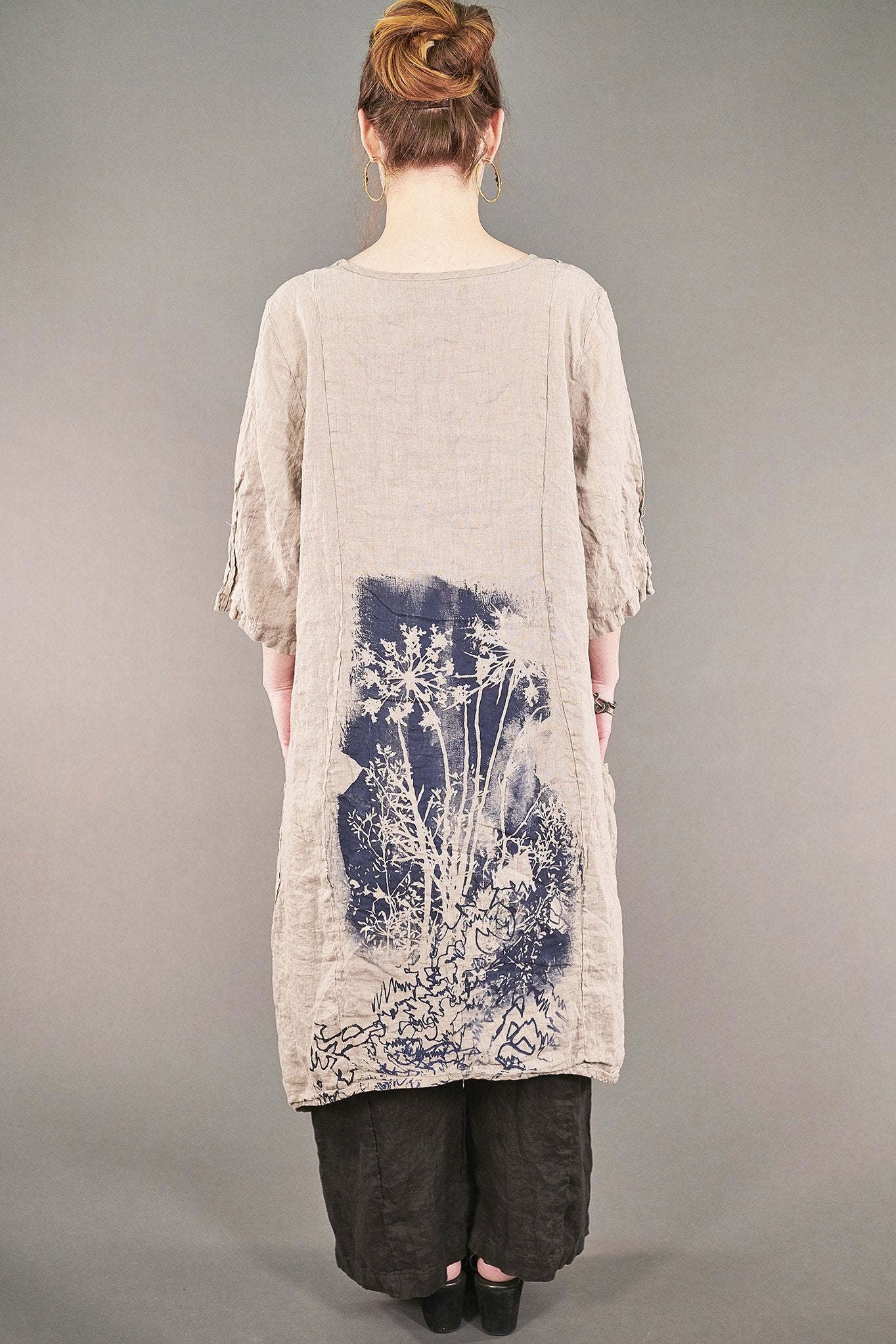 2299 Cloud Linen Dress Wet Sand-P - Blue Fish Clothing 2299 Cloud Linen Dress Wet Sand-P - Blue Fish Clothing