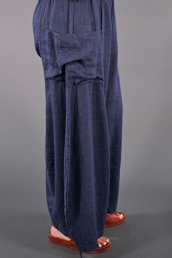 3243 Linen Billow Pant-Indigo-U - Blue Fish Clothing
