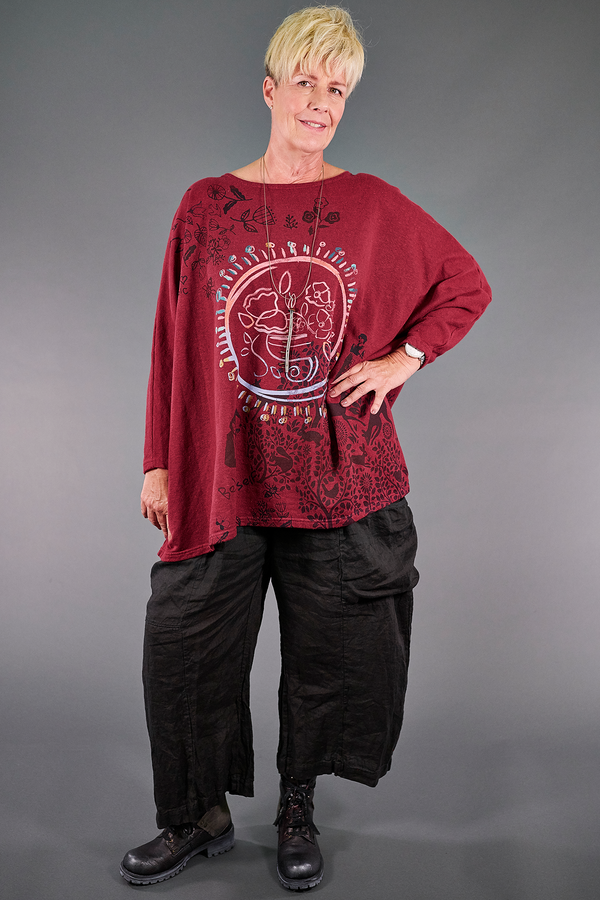 2304 Modern Sweatshirt -Ruby-P - Blue Fish Clothing