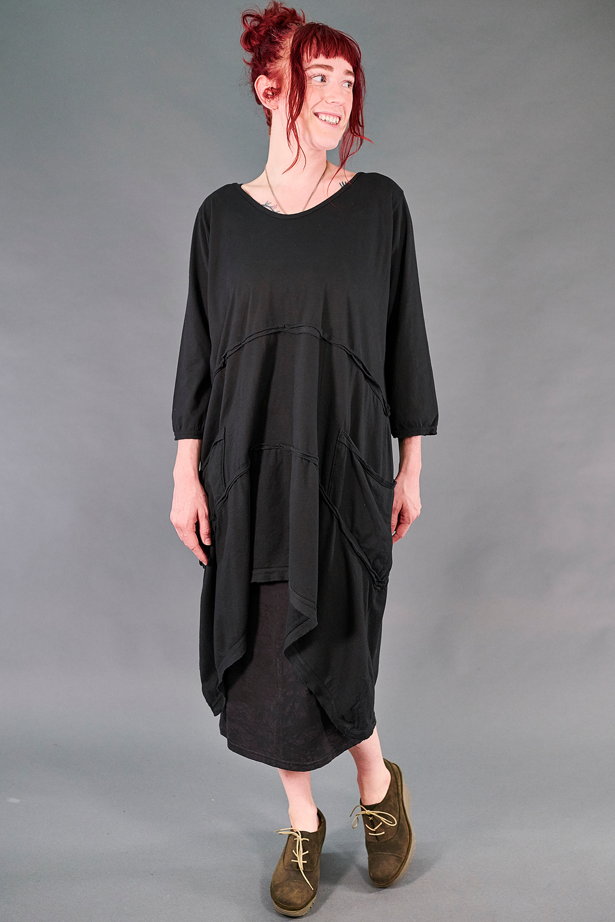 4179 Layer Skirt-Noir-P