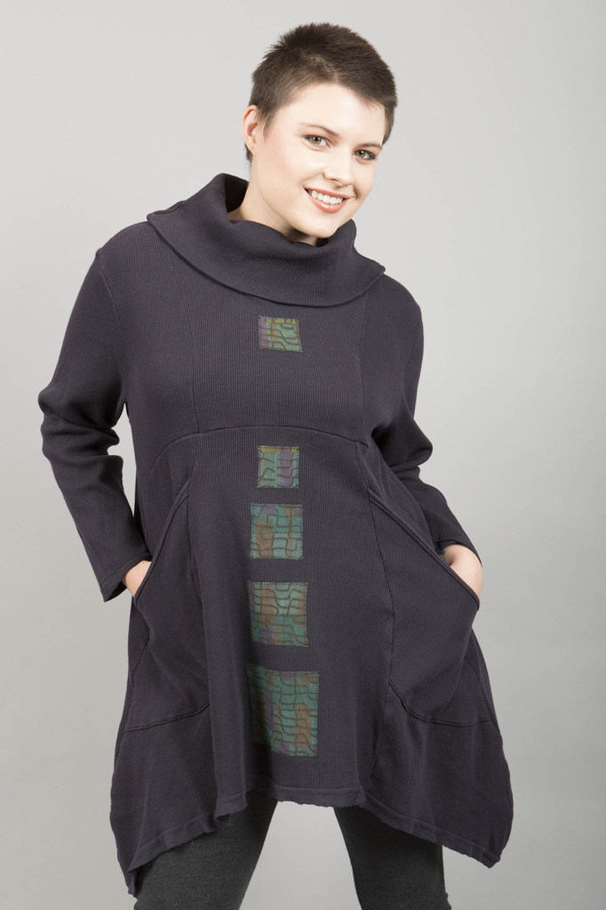 Thermal Pocket Tunic Midnight Patched-Blue Fish Clothing