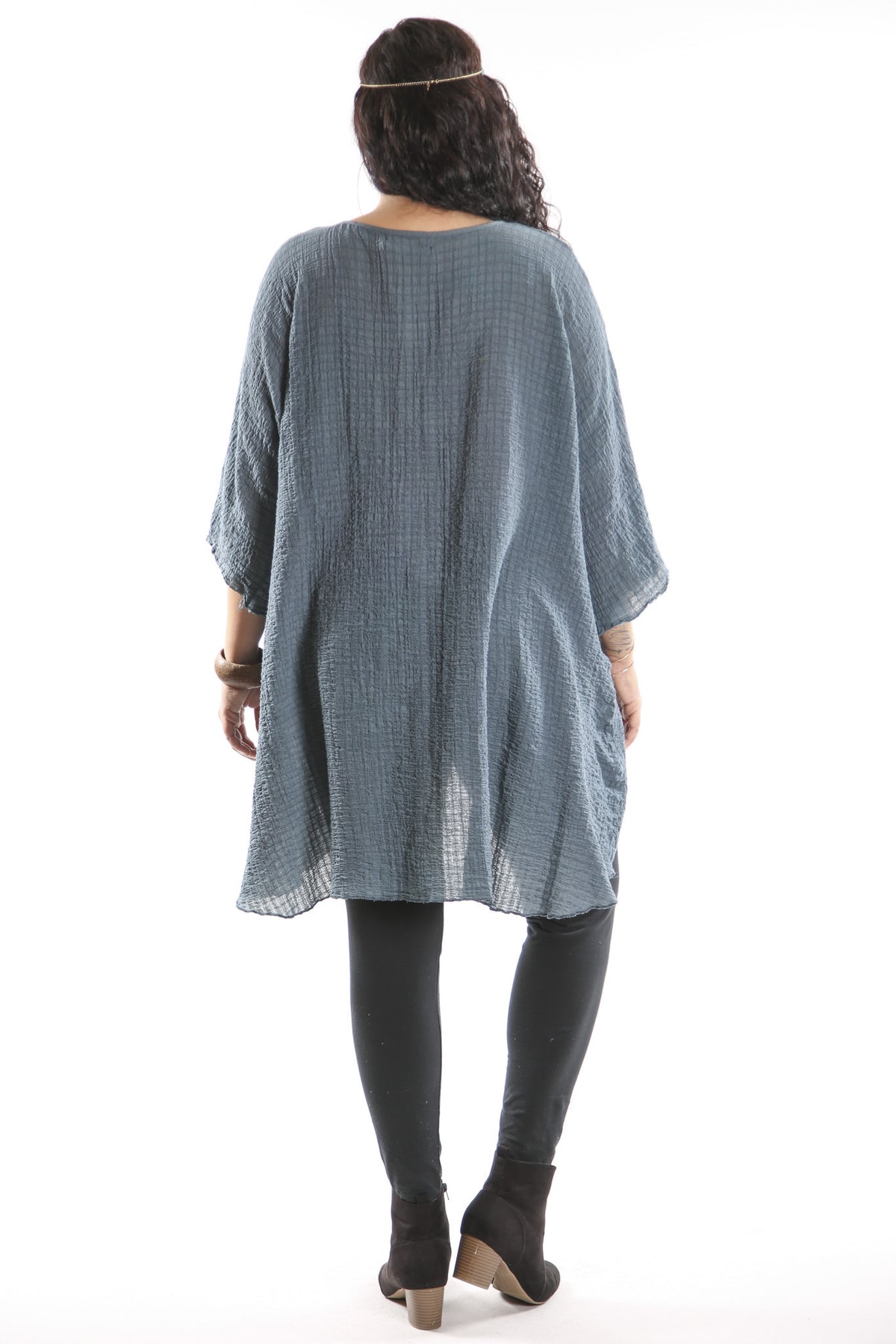 Hand Dyed Ana Tunic 2282- Forest Lake