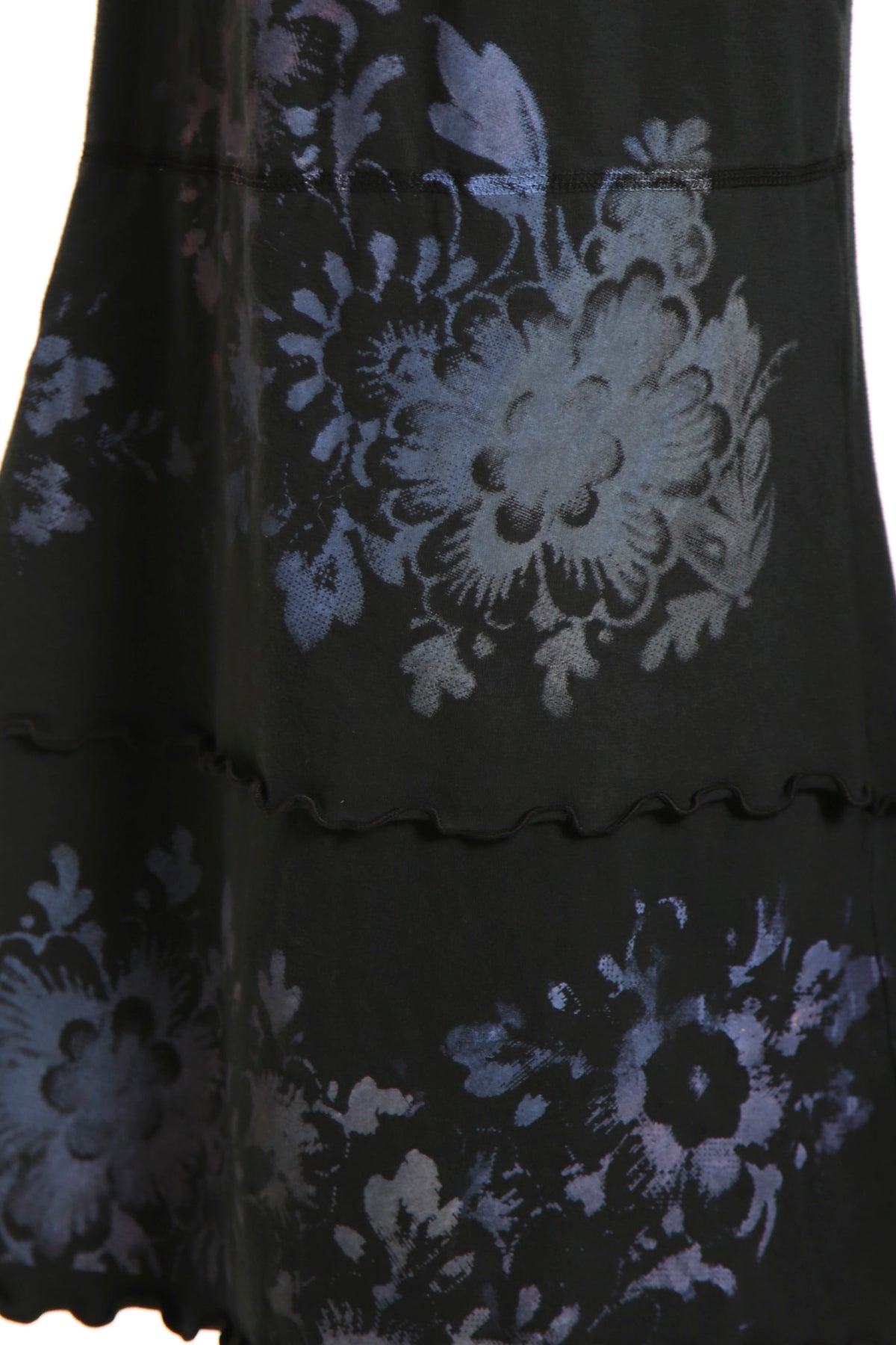 3239-Wide Petaloon Black Antique Floral