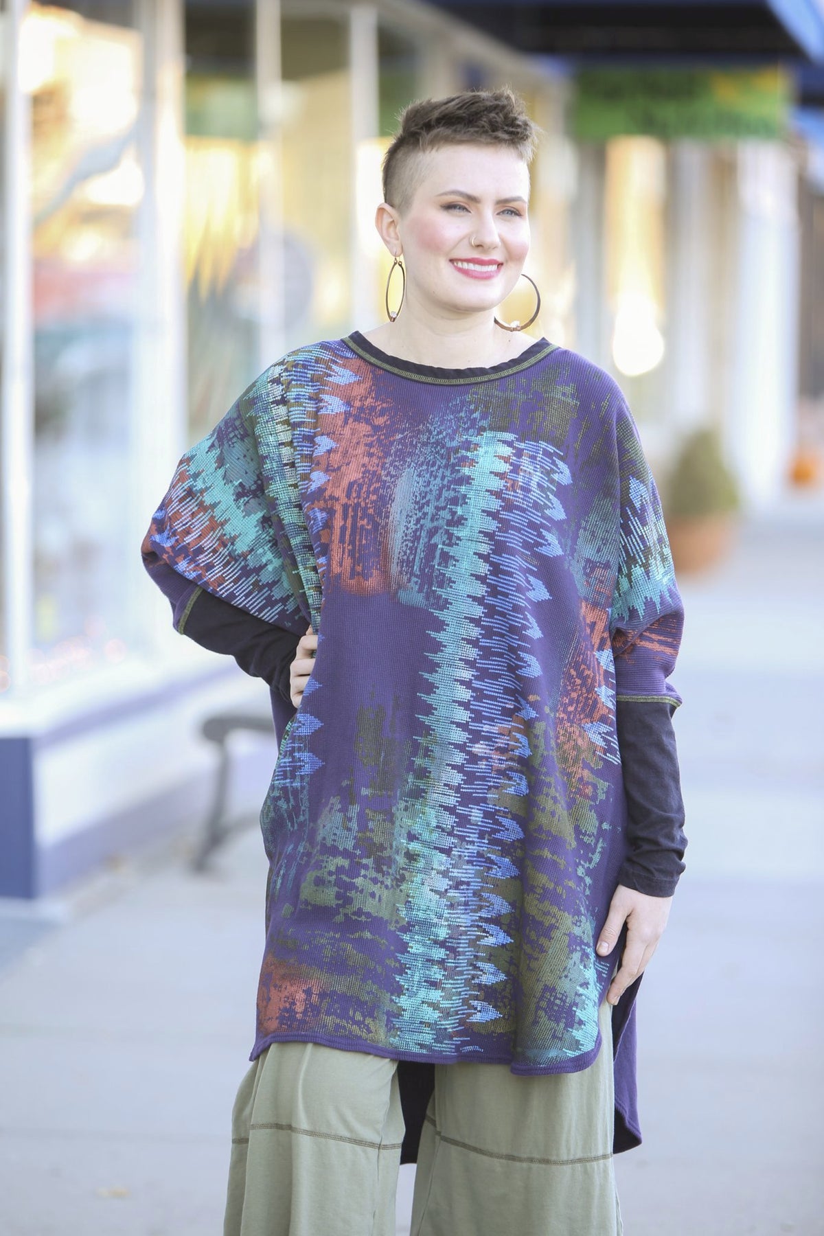 2251 Natural City Tunic Royal Purple &#39;Energy in Color&#39;