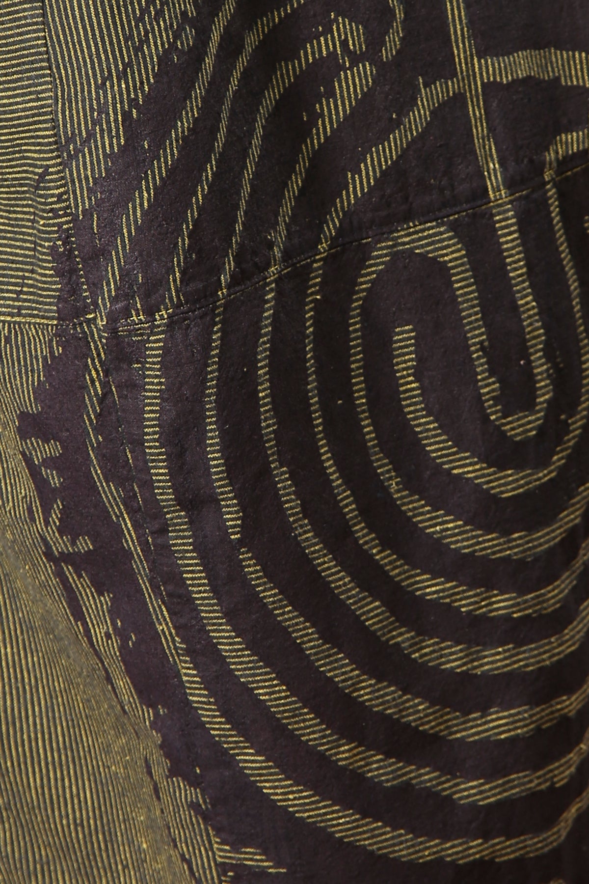 3289 Striped Four Square Pant Citron/Indigo Stripe - Printed-labyrinth