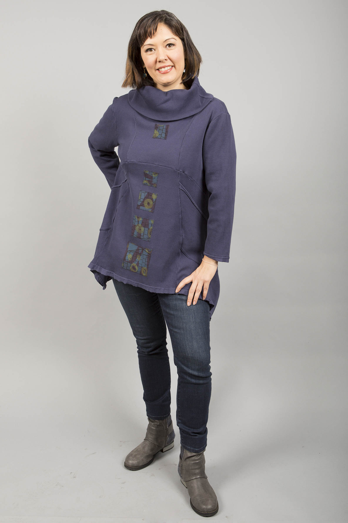 Thermal Pocket Tunic Nightshade Patched-Blue Fish Clothing