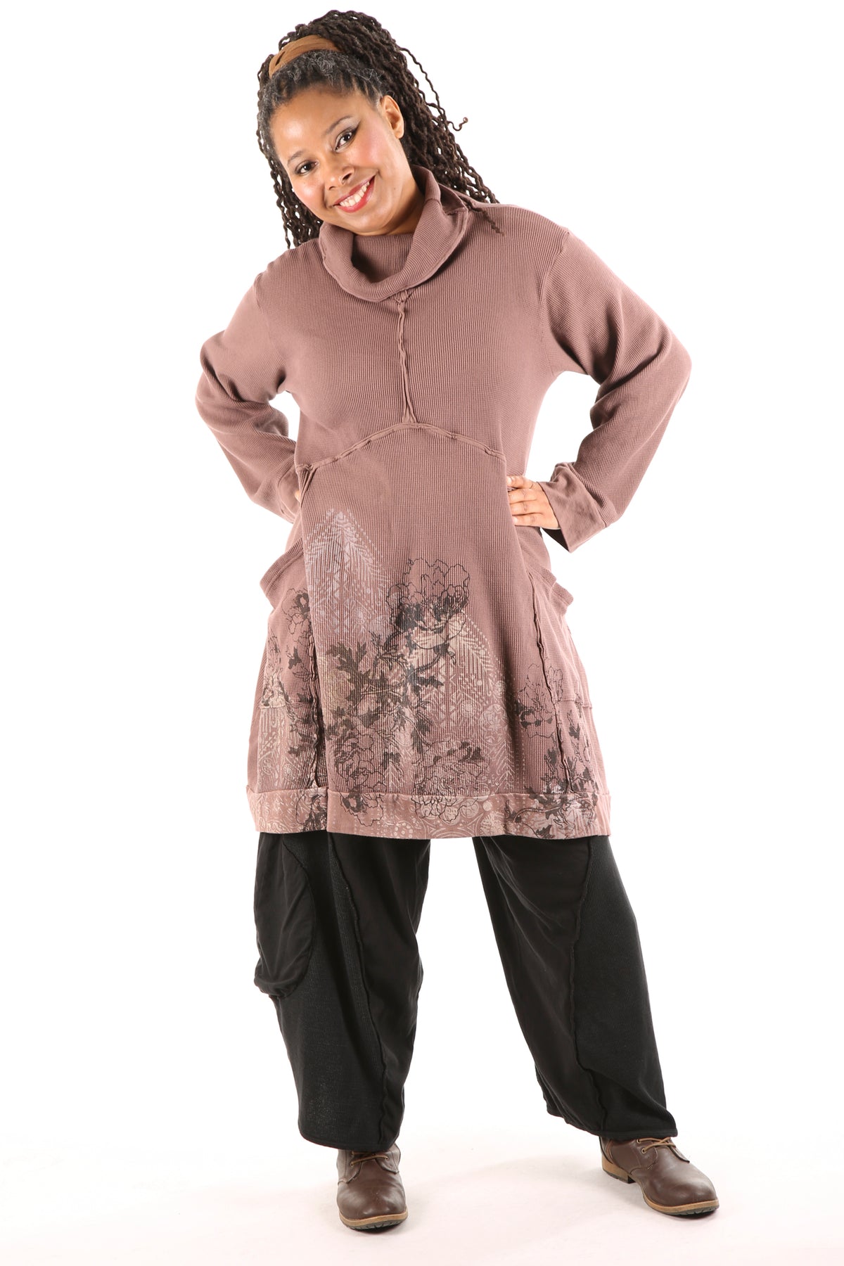 2207 Thermal Travel All Roads Tunic Rosewood