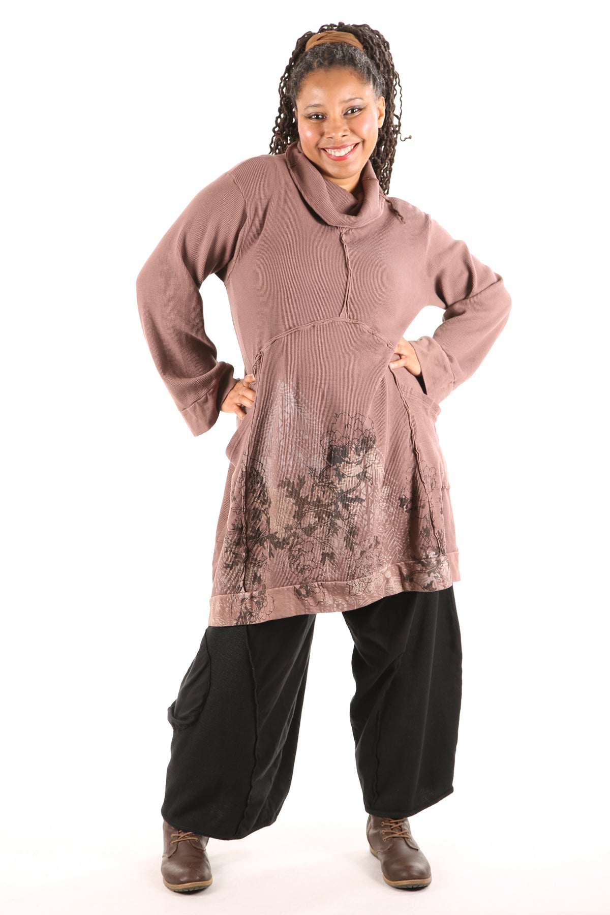 2207 Thermal Travel All Roads Tunic Rosewood