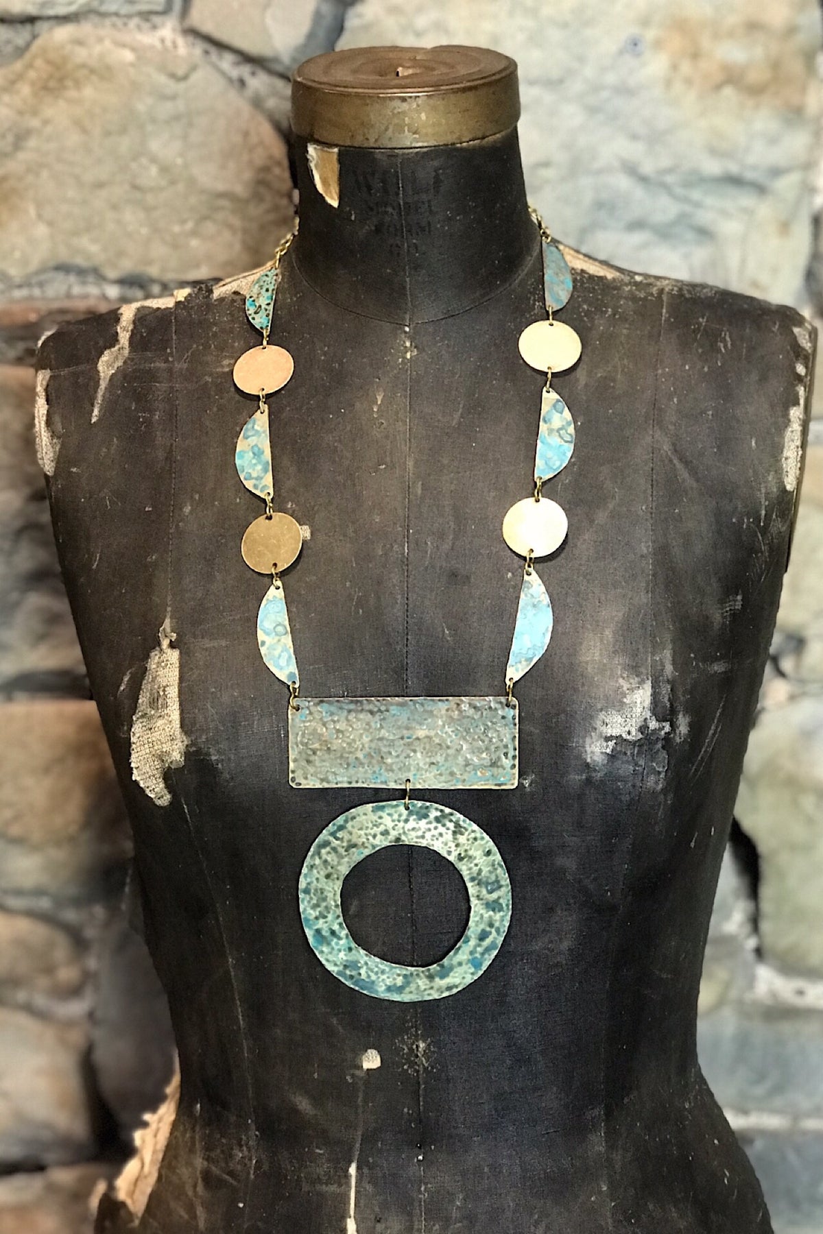 Hand Forged And Patinated Necklace