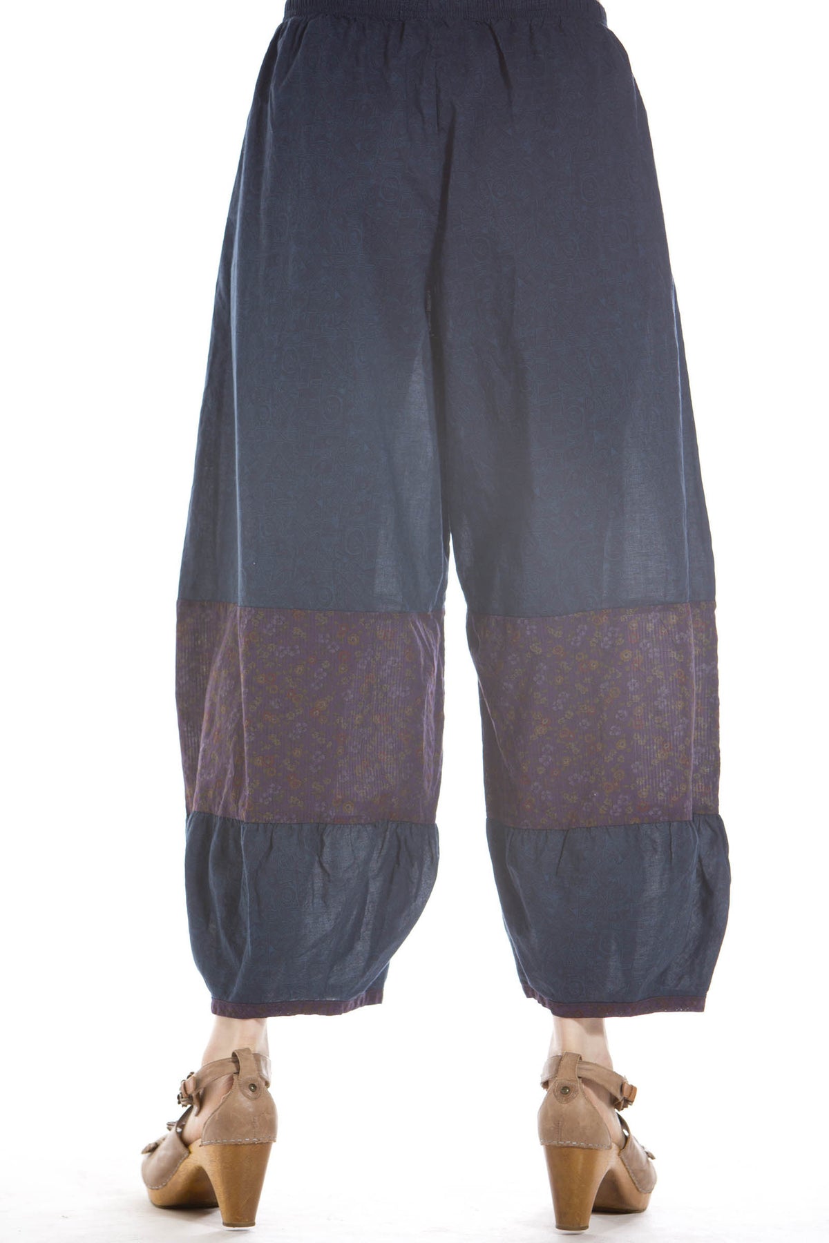 Voile Meadow Pant Unprinted- Blue Fish Clothing, Blue-Orange, 1
