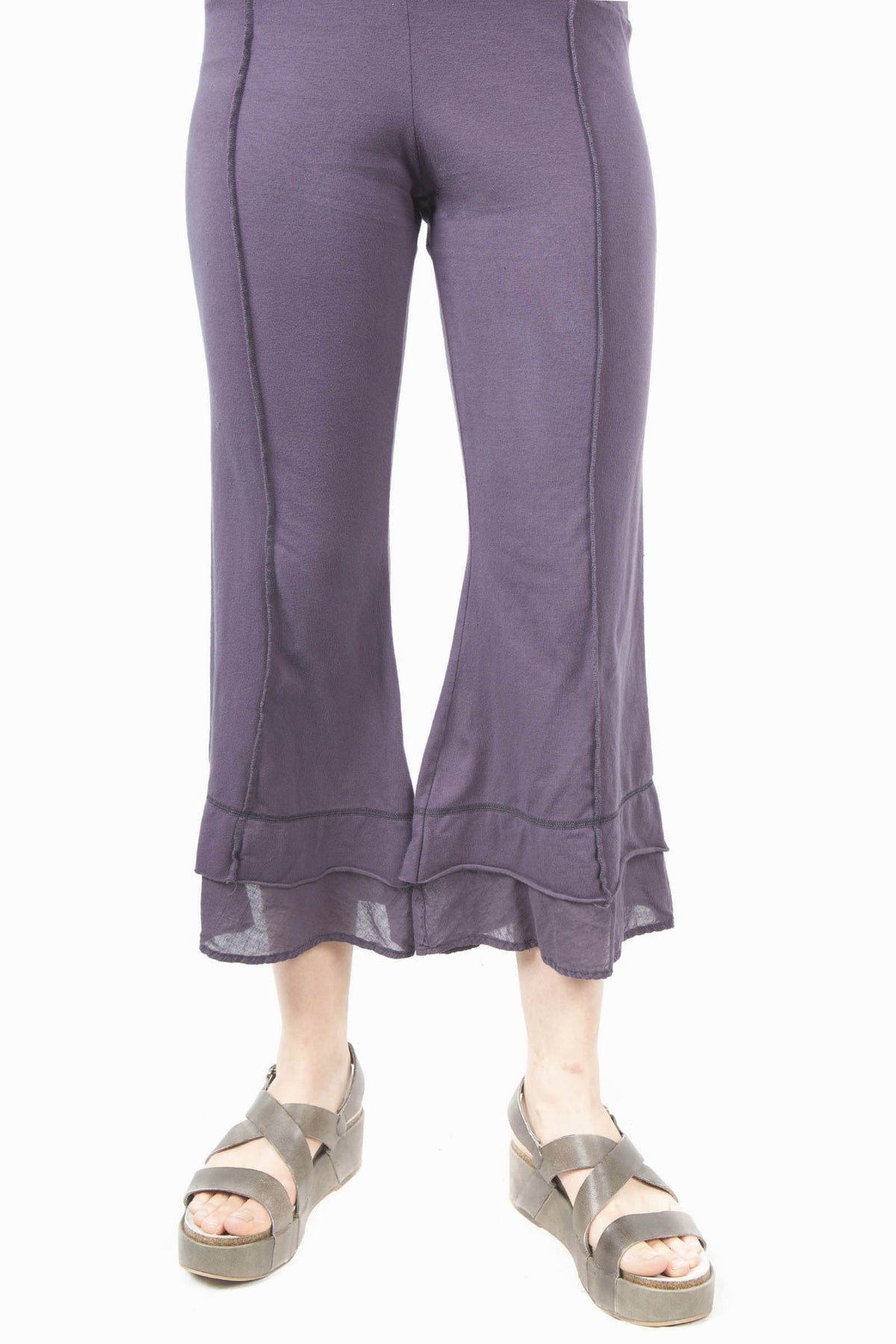 Summer Tiered Crop Pant UnPrinted