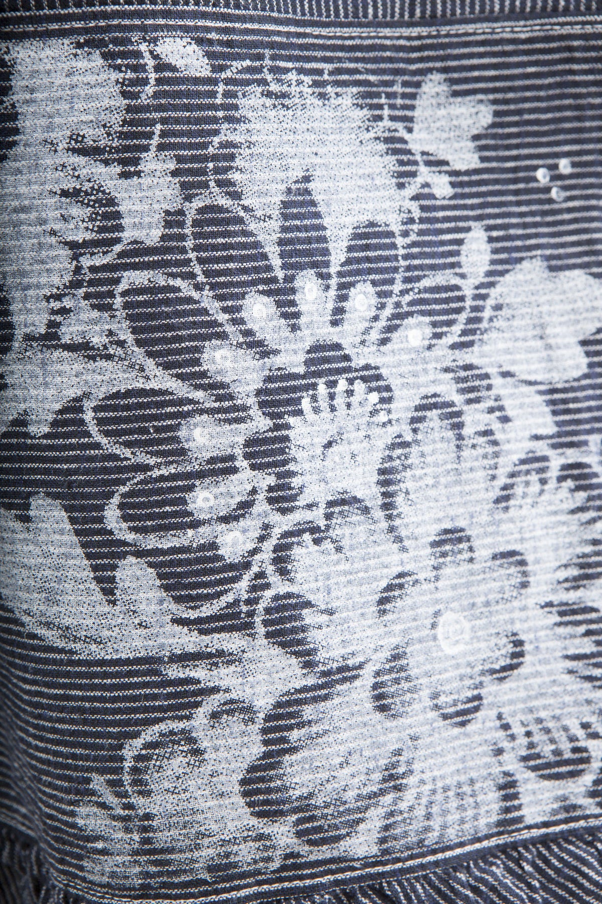 Hand Printed Delft Floral