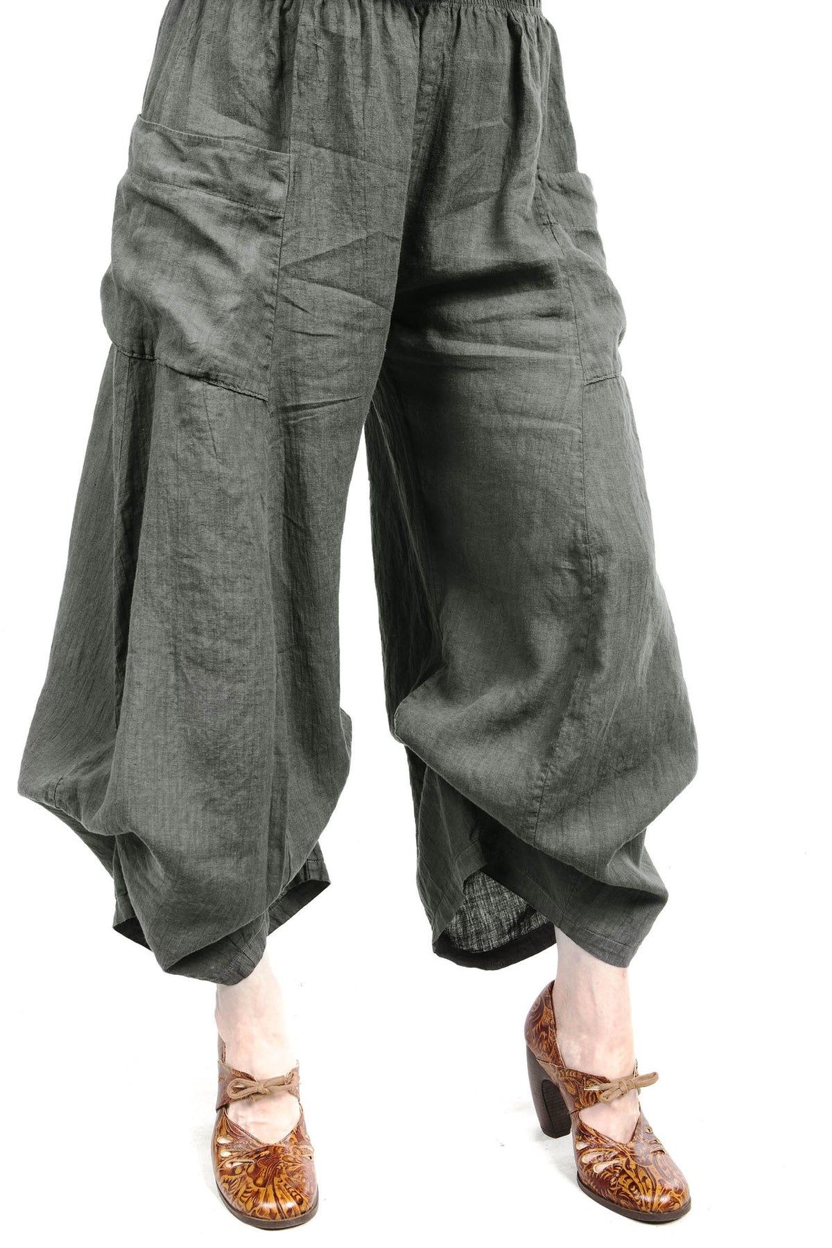 Linen Billow Pant UnPrinted- Blue Fish Clothing