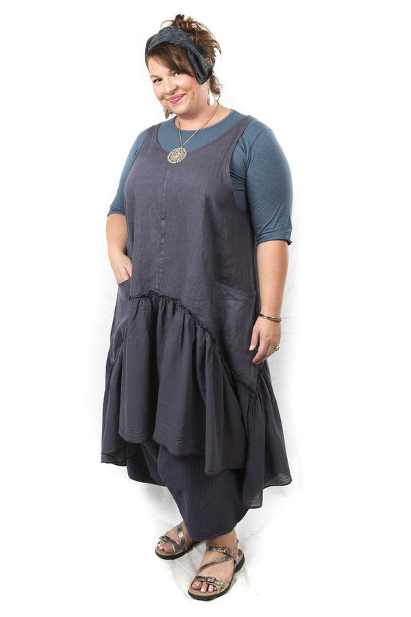 Summer Frock Shale UnPrinted - Blue Fish Clothing