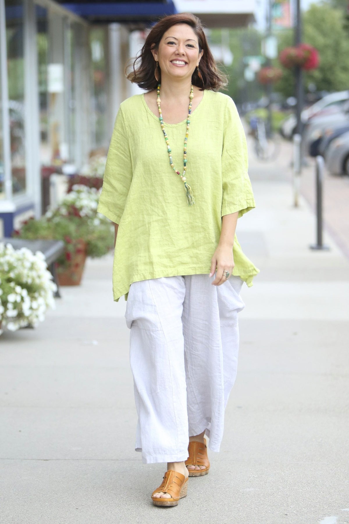 Relaxed Linen Top- Limonel 2183-U