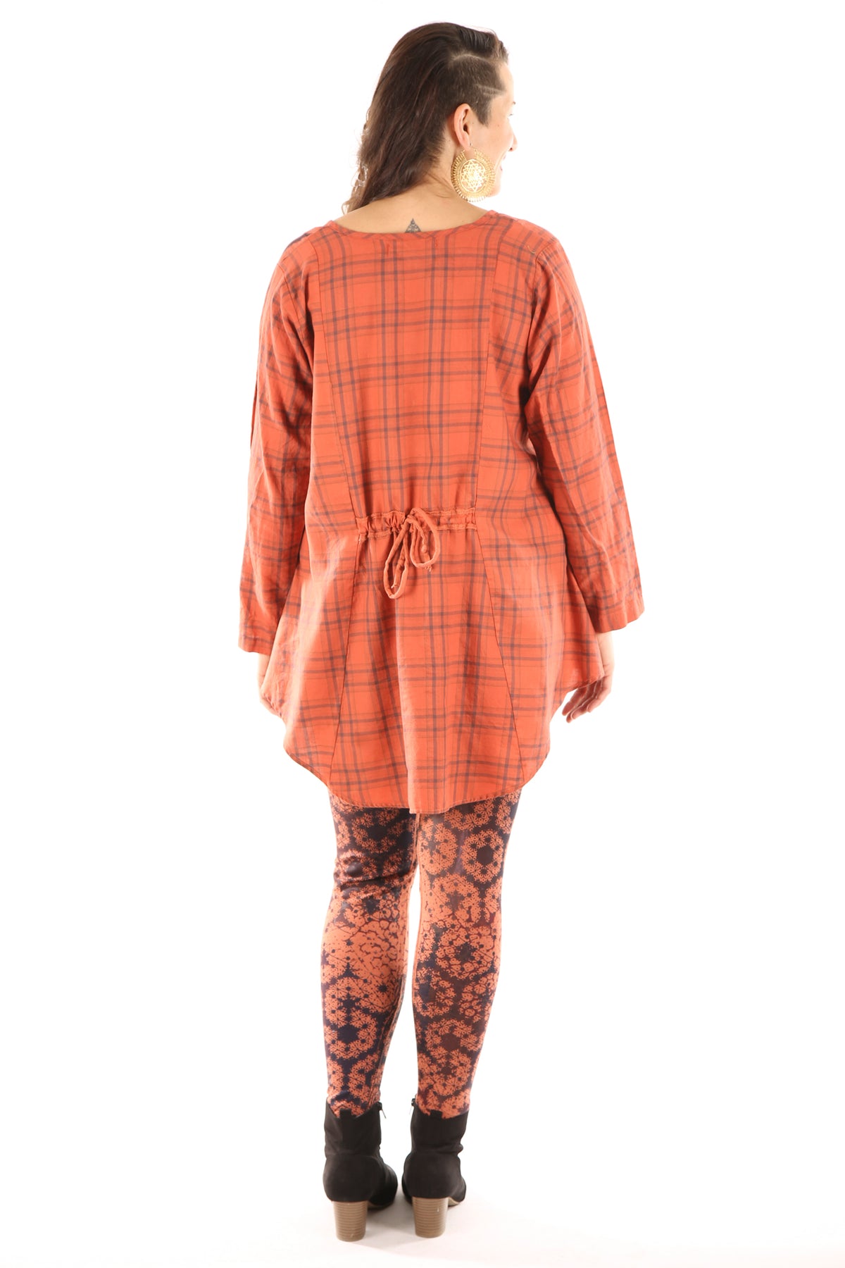 2276 Plaid Bliss Top Persimmon-P