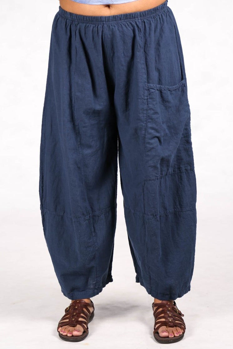 3289 Four Square Pant Indigo Unprinted - Blue Fish Clothing