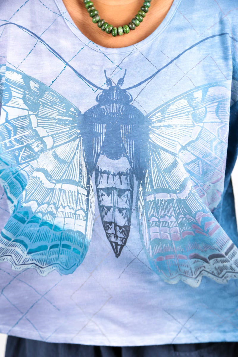 1250 HD Hand Dyed Moon Tee Sky Butterfly-P
